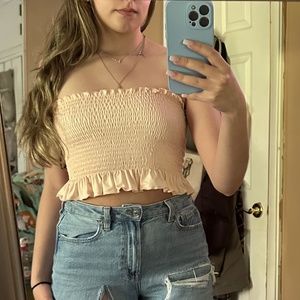 Light Pink/Peach Tube Top